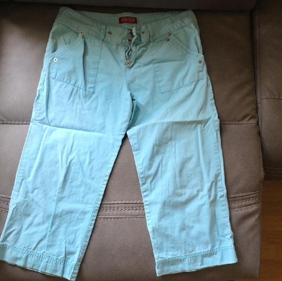 BeBop Light Blue Capris - Picture 2 of 3